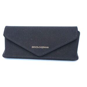 Dolce & Gabbana Black Eyeglass Case With Magnetic Closure